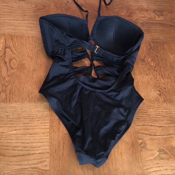 La Blanca Black Island Goddess One Piece Sz 8 - Picture 6 of 8